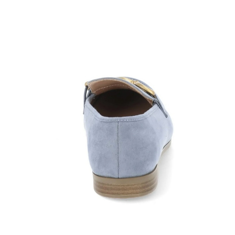 BLUE ULTRA SUEDE LOAFERS - Picture 3 of 5